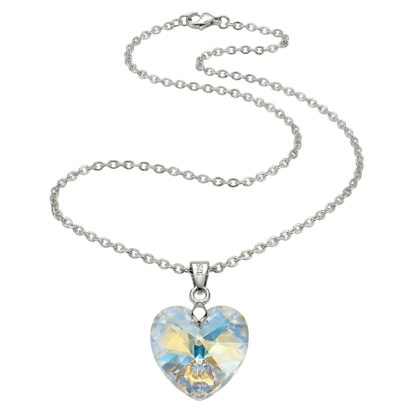 Collar Cristal Austriaco Aurora Boreal 14mm Acero 3