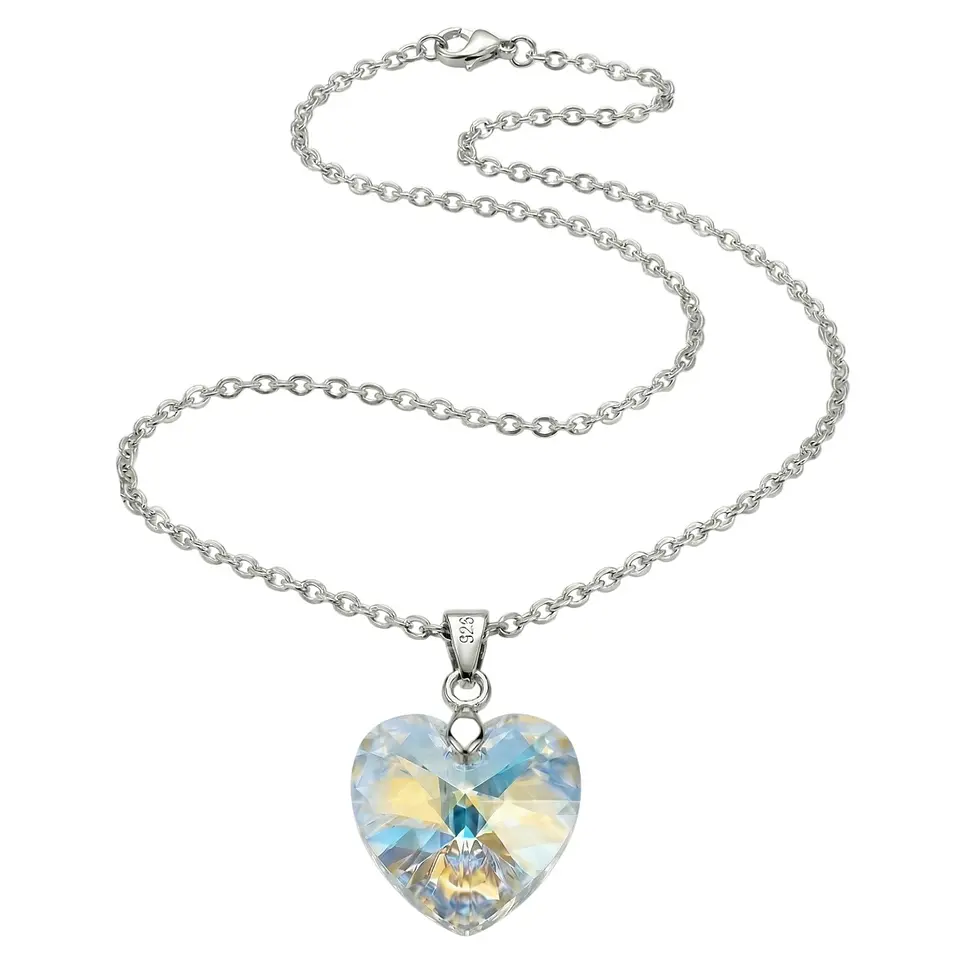 Collar Cristal Austriaco Aurora Boreal 14mm Acero 3