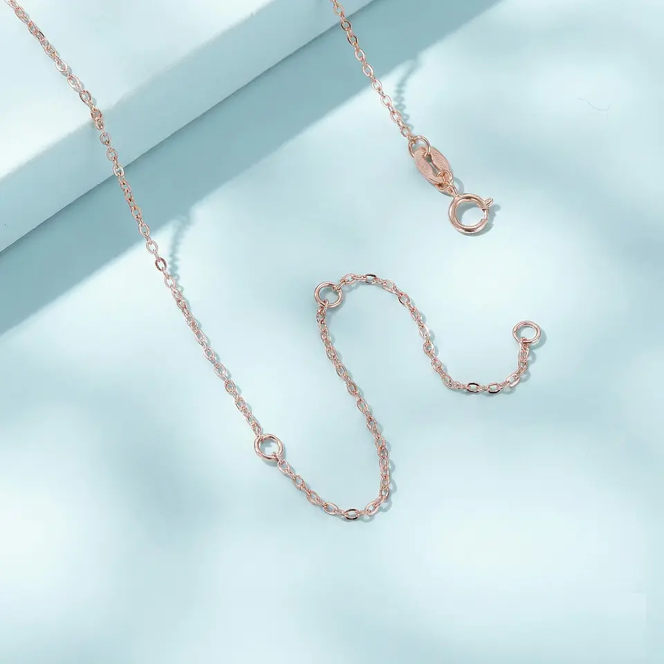 Collar Plata 925 Infinito y Corazón Dorado 5
