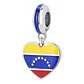 Charm Dije Plata 925 Venezuela Corazón - Miniatura 1