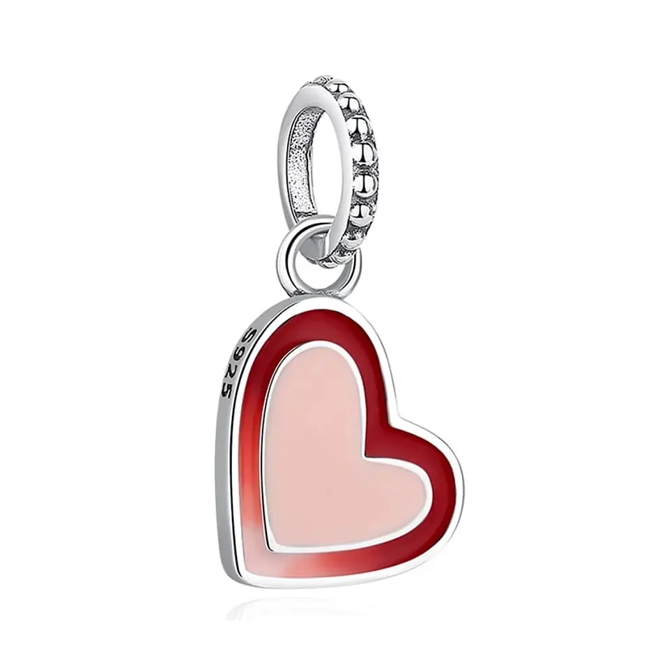 Charm Dije Plata 925 Corazon Loved 1