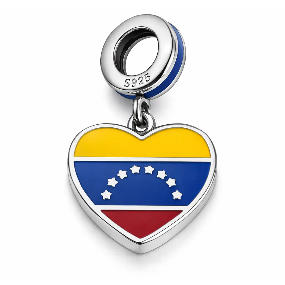 Charm Dije Plata 925 Venezuela Corazón 3