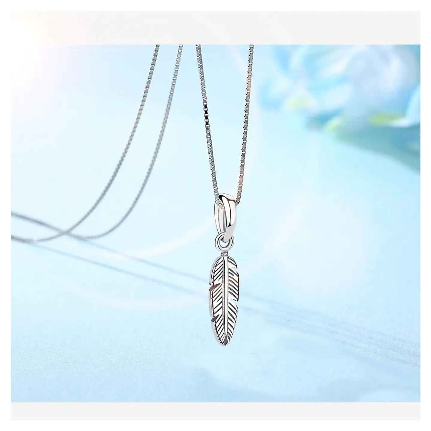 Charm Dije Plata 925 Pluma de Angel 2