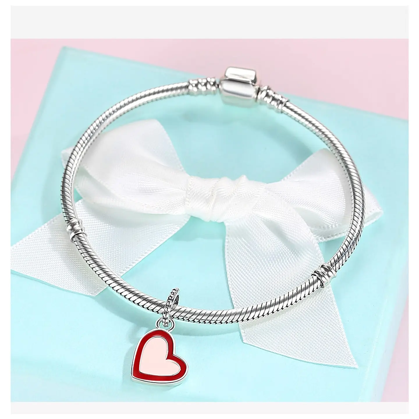 Charm Dije Plata 925 Corazon Loved 5