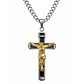 Collar Crucifijo INRI Cadena Gourmet 60 cm Acero - Miniatura 1