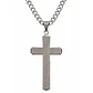 Collar Crucifijo INRI Cadena Gourmet 60 cm Acero - Miniatura 5