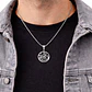 Collar Tetragrammaton Pentágono 27mm Cadena 60cm Acero - Miniatura 3
