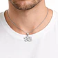 Collar Ojo de Horus Acero Cadena 50cm Plateado - Miniatura 4