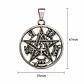 Collar Tetragrammaton Pentágono 35mm Cadena 60cm Acero - Miniatura 6