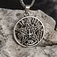 Collar Tetragrammaton Pentágono 35mm Cadena 60cm Acero - Miniatura 8