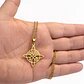 Collar Nudo de Bruja Cinco Elementos Acero Dorado - Miniatura 4