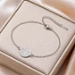 Pulsera Medalla San Benito Acero Plateada - Miniatura 5