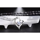 Collar Corazon con circon Plateado - Miniatura 4