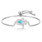 Pulsera Mano de Fatima Opal Plateado - Miniatura 1