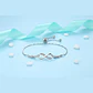 Pulsera Infinito Con Circones Plateada - Miniatura 2