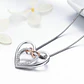 Collar Plata 925 Doble Corazon Infinito - Miniatura 7