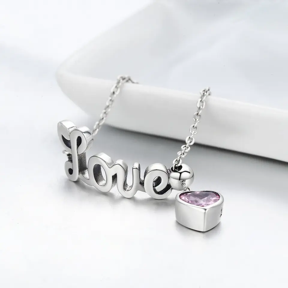 Anillo Plata 925 Cadena Love y Circon 4