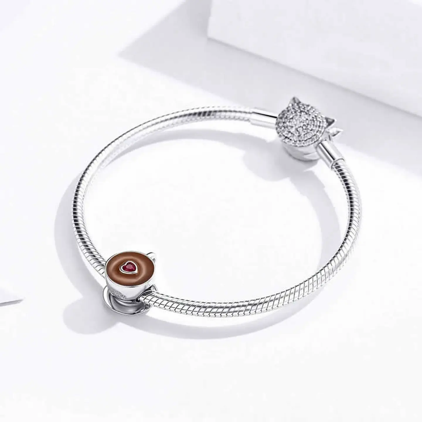 Charm Dije Plata 925 Taza de cafe 4