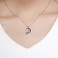 Collar Plata 925 Hada Luna Azul con Circones - Miniatura 4