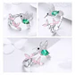 Anillo Plata 925 Colibri Picaflor Circones - Miniatura 4