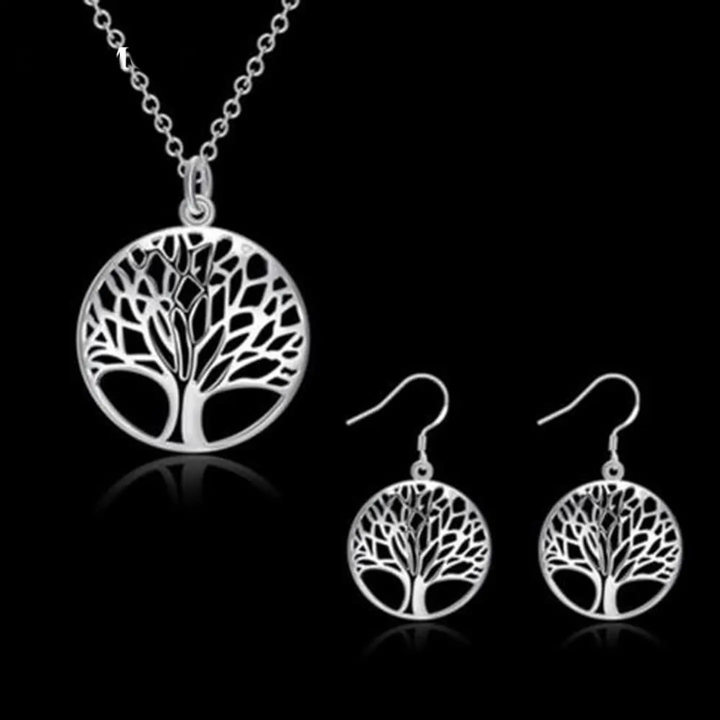 Conjunto Arbol de la Vida Plateado 5