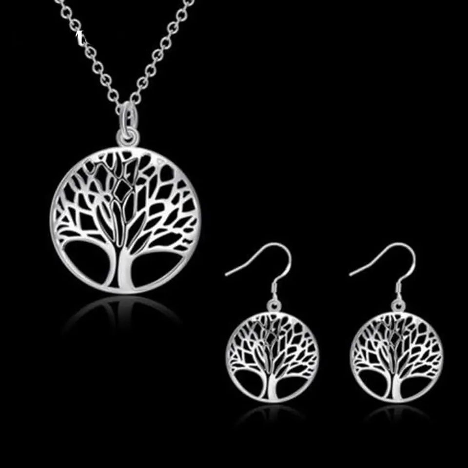 Conjunto Arbol de la Vida Plateado 5