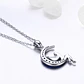 Collar Plata 925 Hada Luna Azul con Circones - Miniatura 7