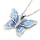 Collar Plata 925 Mariposa Azul - Miniatura 4