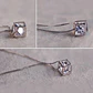 Collar Cubo con Circon Plateado - Miniatura 2