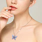 Collar Plata 925 Mariposa Azul - Miniatura 5