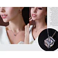 Collar Cubo con Circon Plateado - Miniatura 3