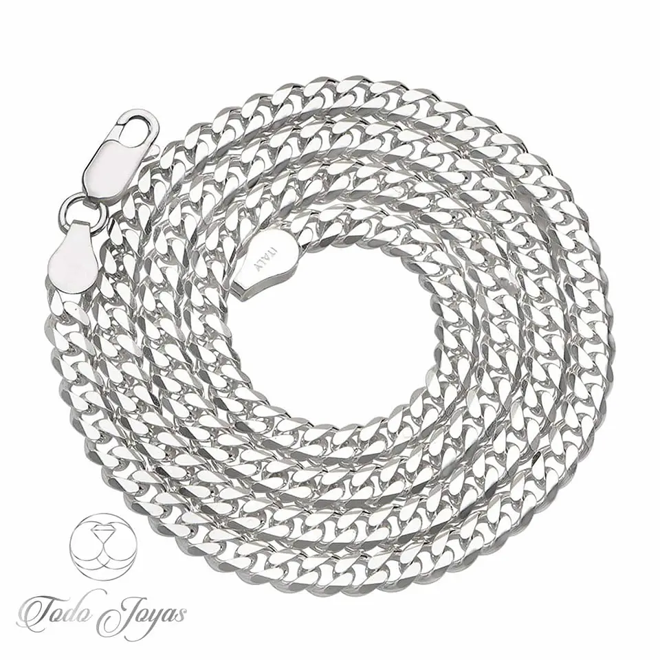 Cadena Plata 925 4mm 60cm Modelo Grumet 3
