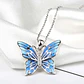 Collar Plata 925 Mariposa Azul - Miniatura 6