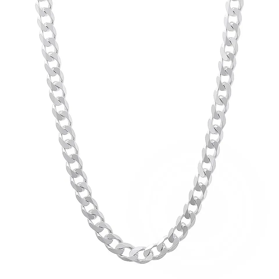 Cadena Plata 925 4mm 60cm Modelo Grumet 4