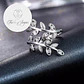 Anillo Hojas Circones Plateado - Miniatura 2