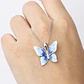 Collar Plata 925 Mariposa Azul - Miniatura 8