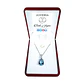 Collar Cristal Austriaco Aquamarine Plateado - Miniatura 2