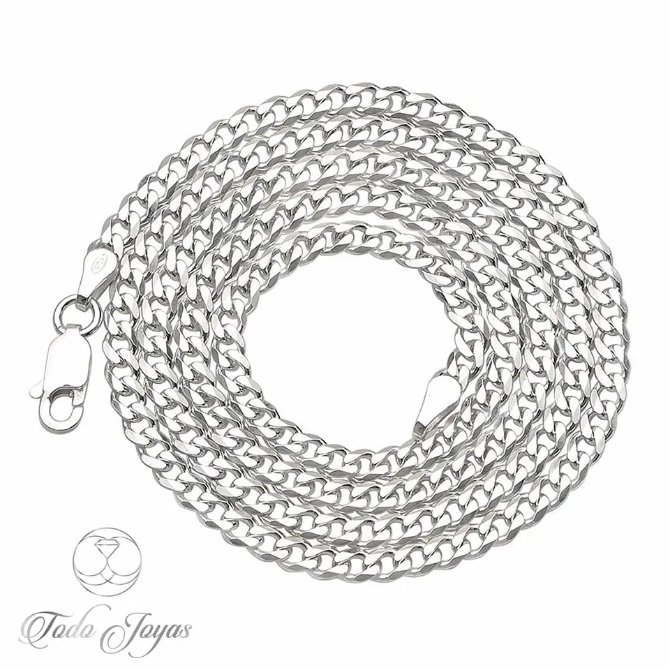 Cadena Plata 925 3mm 60cm Modelo Grumet 4