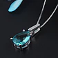 Collar Cristal Austriaco Aquamarine Plateado - Miniatura 4