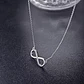 Collar Infinito con Circones Plateado - Miniatura 5