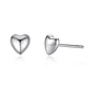 Aros Plata 925 Corazon Plateado - Miniatura 1