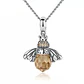 Collar Plata 925 Abeja con Circon - Miniatura 1