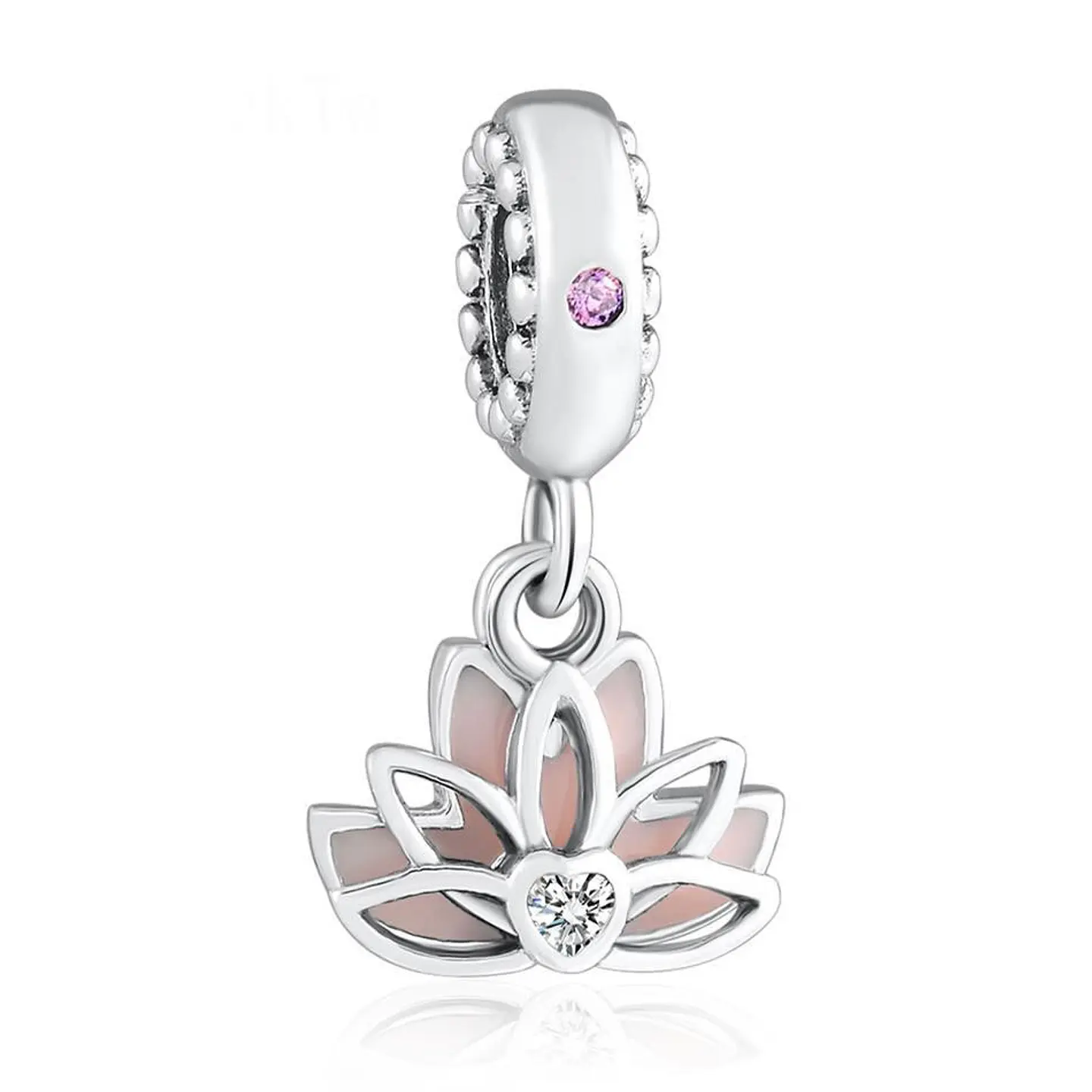 Charm Dije Plata 925 Flor de Loto 1