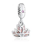 Charm Dije Plata 925 Flor de Loto - Miniatura 1