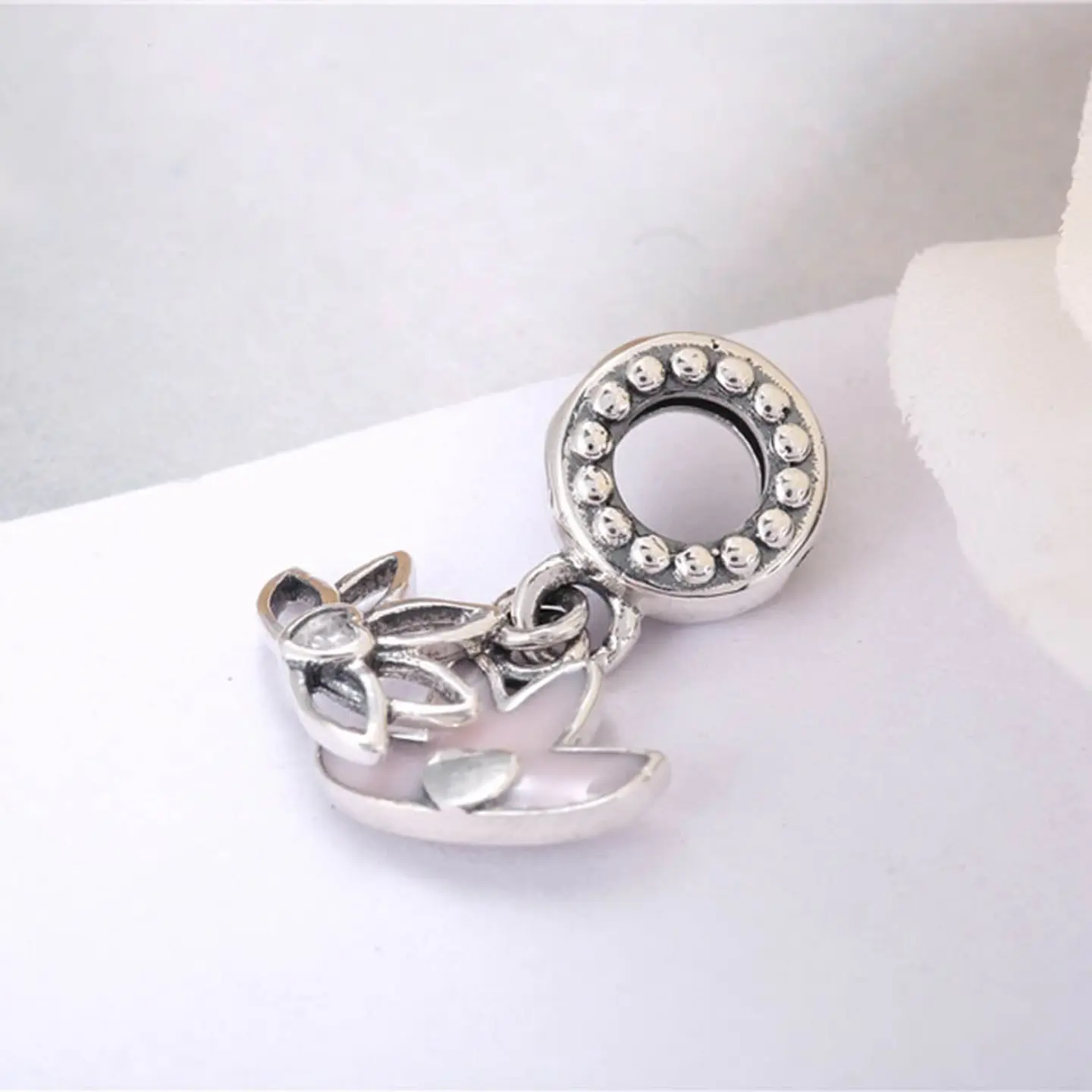 Charm Dije Plata 925 Flor de Loto 4