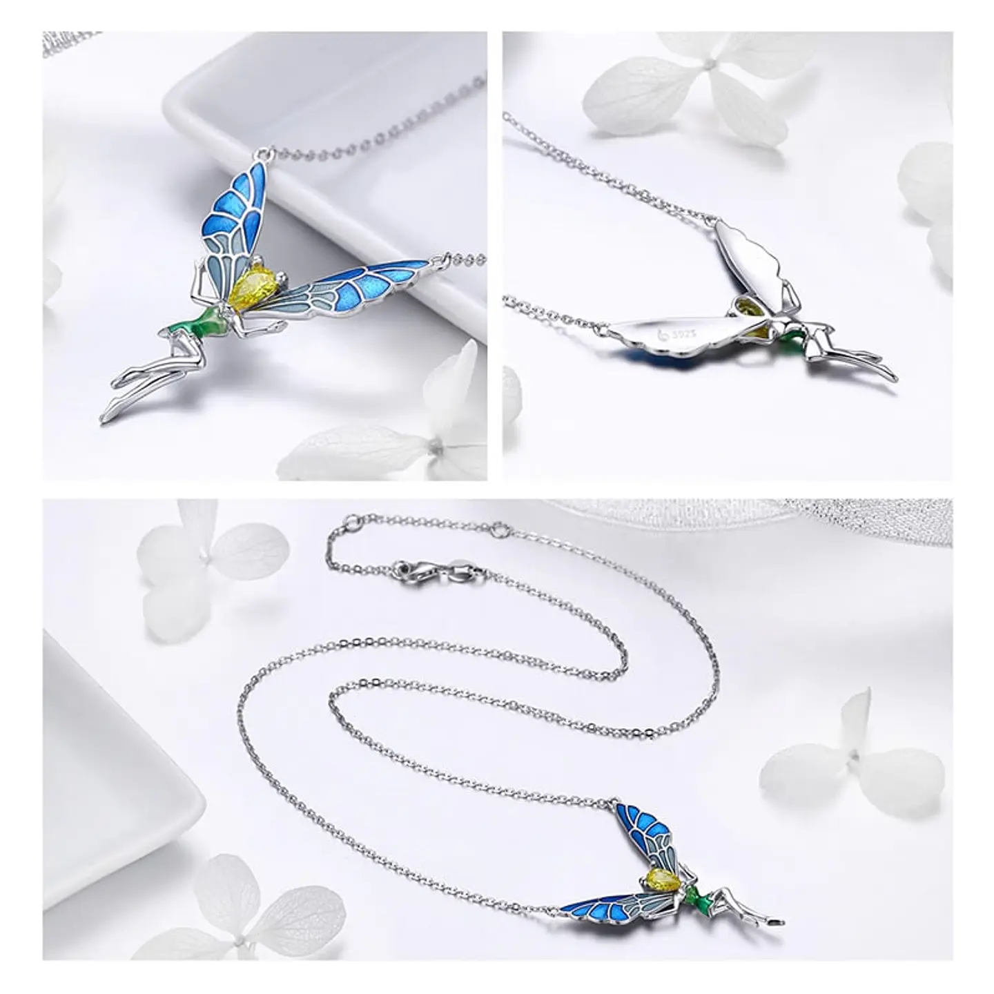 Collar Plata 925 Hada Con Circones 4