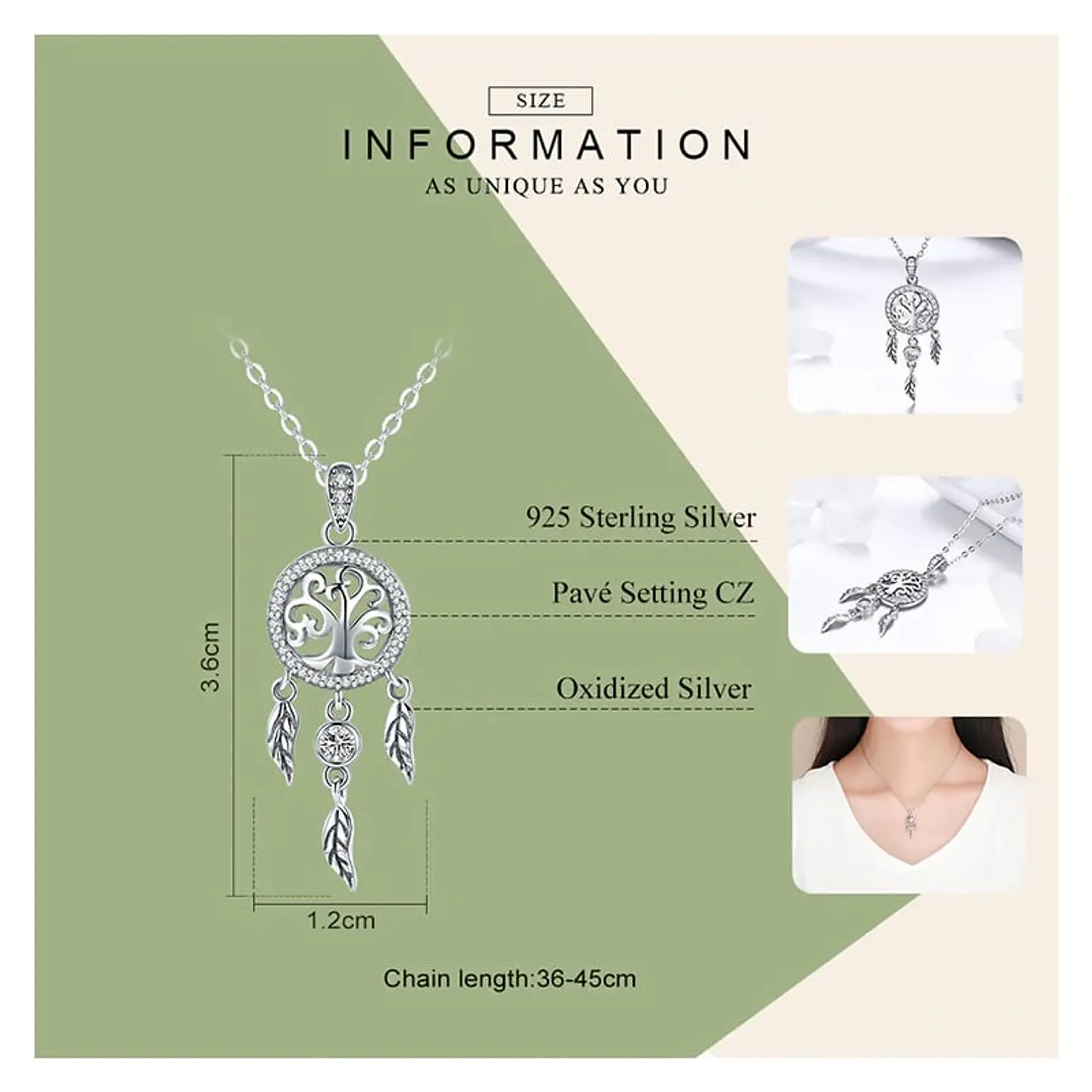 Collar Plata 925 Arbol Atrapa Sueños 2
