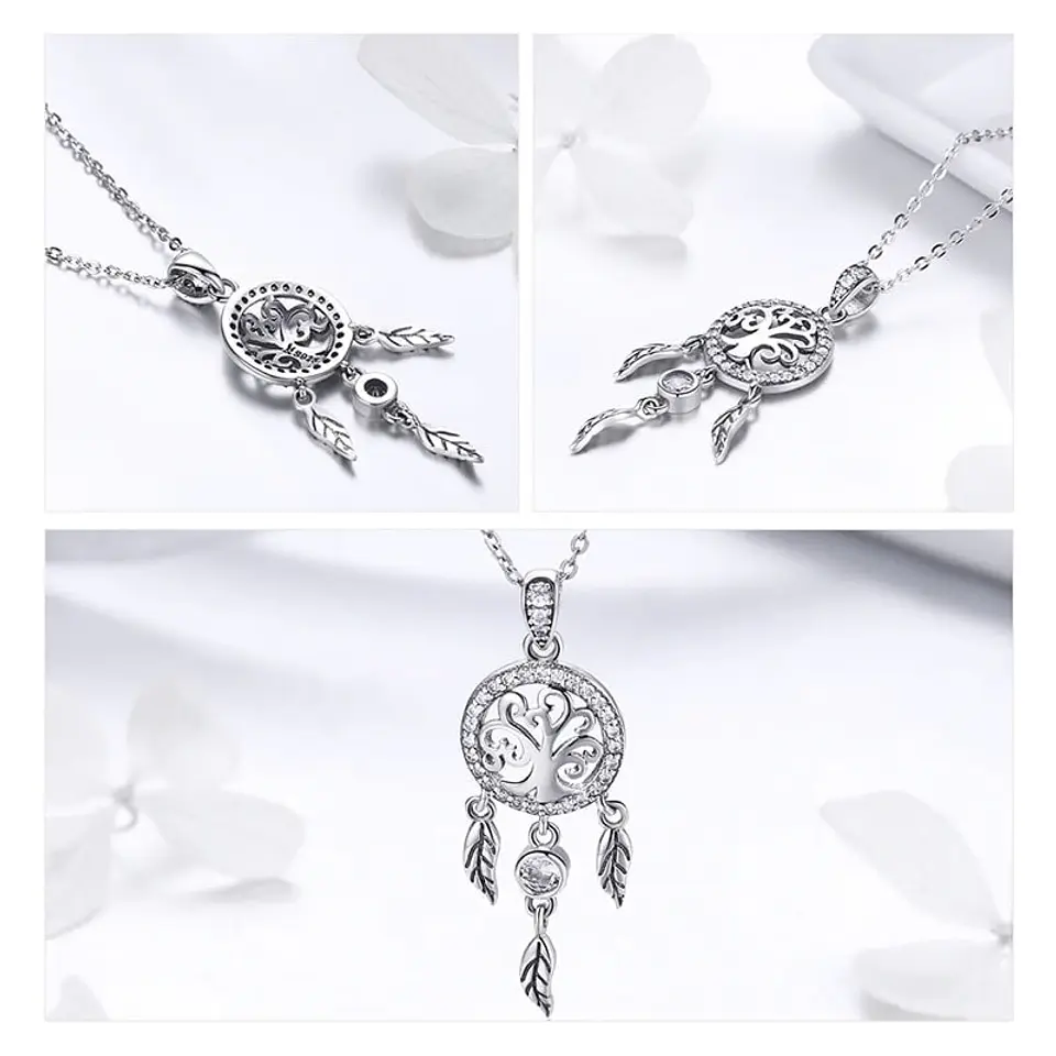 Collar Plata 925 Arbol Atrapa Sueños 4