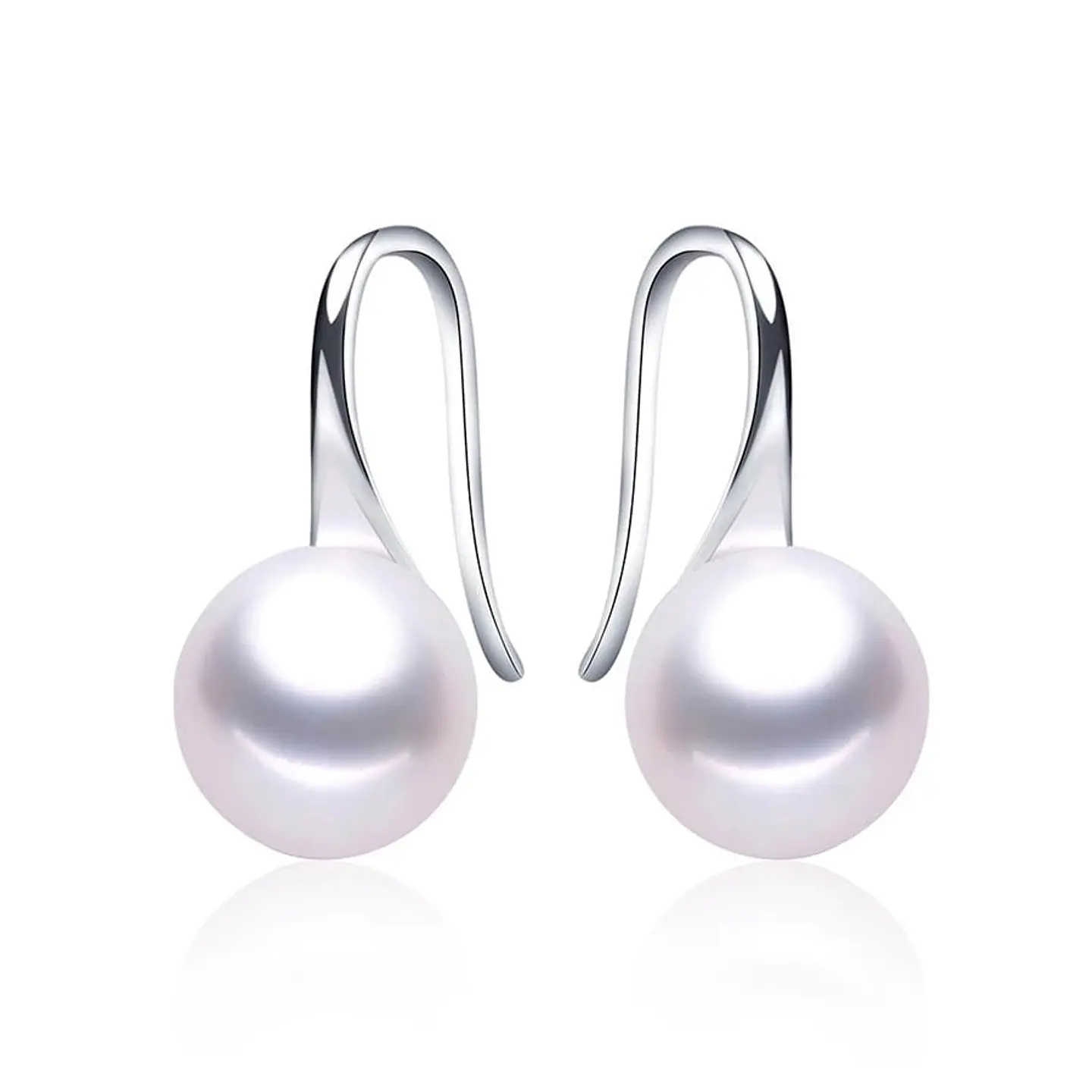 Aros Plata 925 Perla Blanca 1