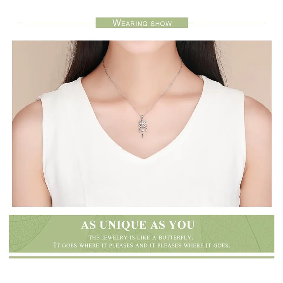 Collar Plata 925 Arbol Atrapa Sueños 5